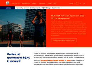 nationalesportweek.nl screenshot