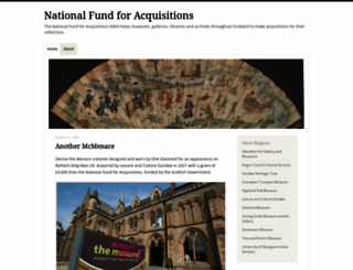 nationalfundforacquisitions.wordpress.com screenshot