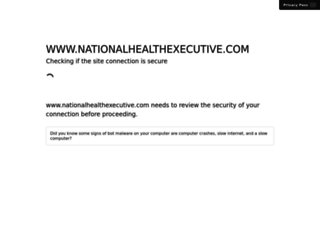 nationalhealthexecutive.com screenshot
