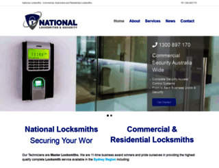 nationallocksmiths.com.au screenshot