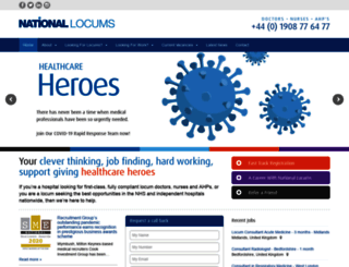nationallocums.co.uk screenshot