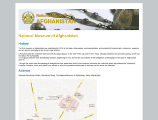 nationalmuseum.af screenshot