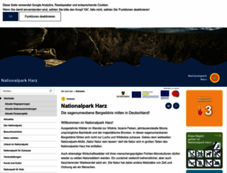 nationalpark-harz.de screenshot