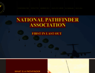 nationalpathfinderassociation.org screenshot