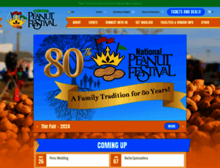 nationalpeanutfestival.com screenshot