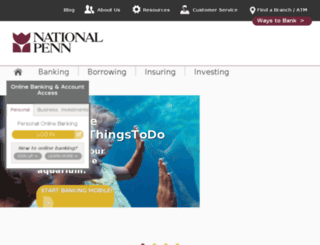 nationalpennbank.com screenshot