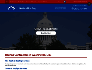 nationalroofingdc.com screenshot