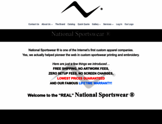 nationalsportswear.com screenshot