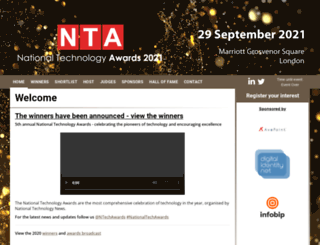 nationaltechnologyawards.co.uk screenshot