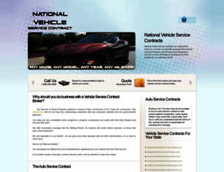 nationalvehicleservicecontract.com screenshot