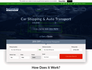 nationwideautotransportation.com screenshot