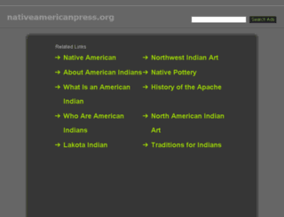 nativeamericanpress.org screenshot
