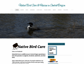 nativebirdcare.org screenshot