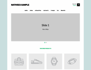 nativeex-sample.myshopify.com screenshot