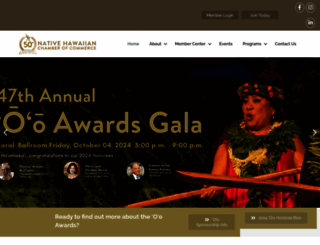 nativehawaiianchamberofcommerce.org screenshot