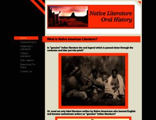 nativeliterature.org screenshot