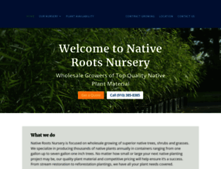 nativerootsnursery.com screenshot