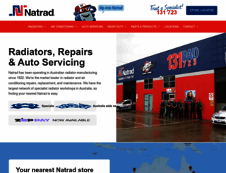 natrad.com.au screenshot