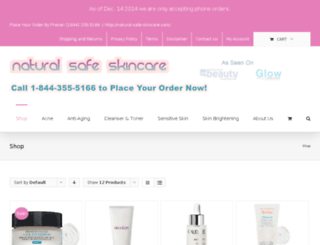 natural-safe-skincare.com screenshot