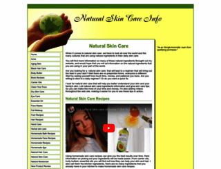 natural-skin-care-info.com screenshot