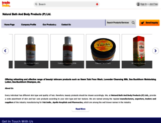 naturalbathandbodyproducts.co.in screenshot