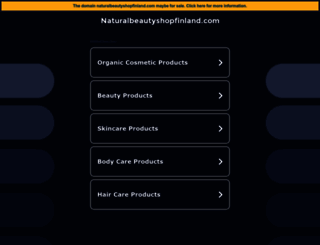 naturalbeautyshopfinland.com screenshot