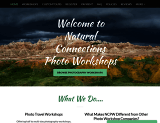 naturalconnectionsphotoworkshops.com screenshot