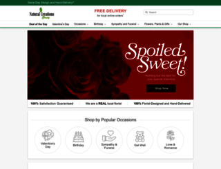 naturalcreationsflowerscoralsprings.com screenshot