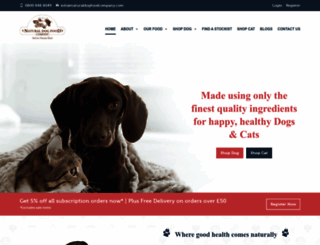 naturaldogfoodcompany.com screenshot