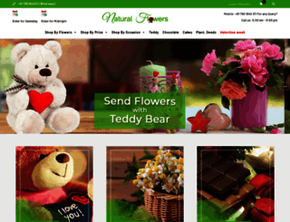 naturalflowers.co.in screenshot