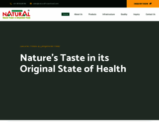 naturalfrozenfood.com screenshot