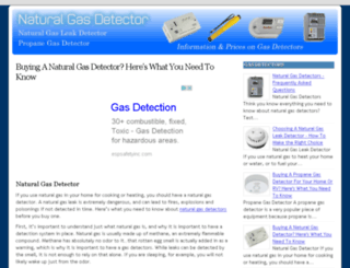 naturalgasdetector.net screenshot