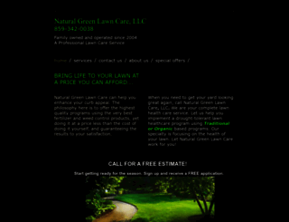 naturalgreenlawncarenky.com screenshot