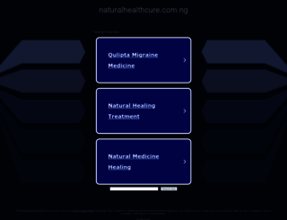 naturalhealthcure.com.ng screenshot