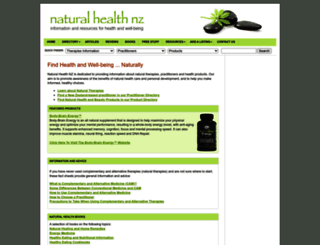 naturalhealthnz.net screenshot