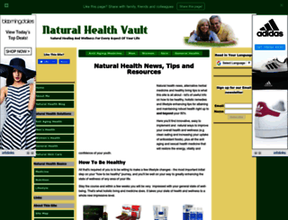 naturalhealthvault.com screenshot