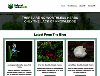 naturalherbsguide.com screenshot