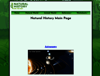 naturalhistoryonthenet.com screenshot