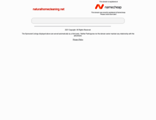 naturalhomecleaning.net screenshot