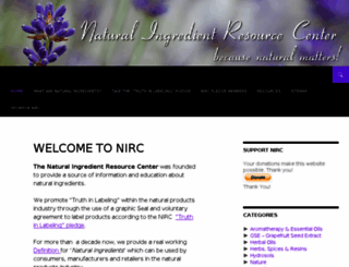 naturalingredient.org screenshot