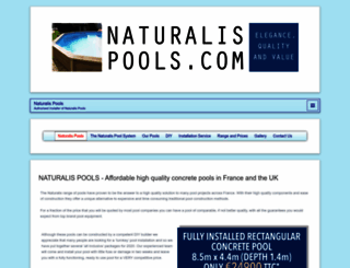 naturalispools.com screenshot