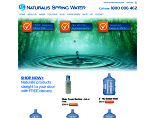 naturalisspringwater.com.au screenshot