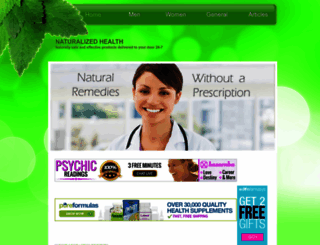 naturalizedhealth.com screenshot