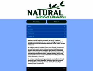 naturallandscapeandirrigation.com screenshot