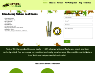 naturalleafcones.com screenshot