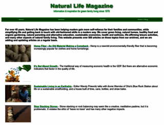 naturallifemagazine.com screenshot