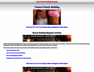naturalmuscle-building.com screenshot