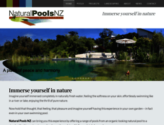 naturalpoolsnz.com screenshot