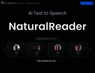 naturalreaders.com screenshot