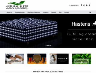 naturalsleepmattress.com screenshot